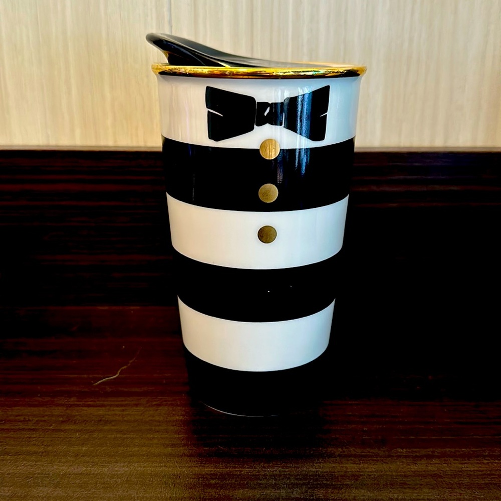 Starbucks limited edition Alice and Olivia travel mug